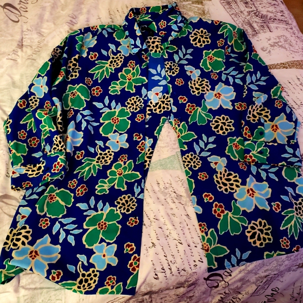 Open back Button Down Blouse